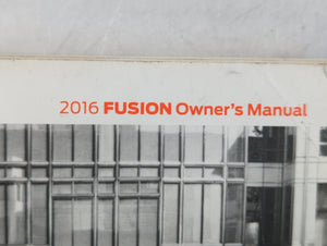 2016 Ford Fusion Owners Manual Book Guide OEM Used Auto Parts