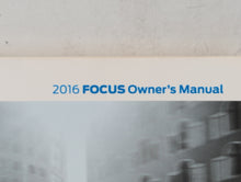 2016 Ford Focus Owners Manual Book Guide OEM Used Auto Parts