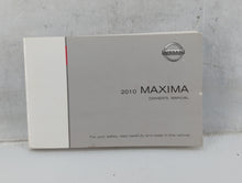 2010 Nissan Maxima Owners Manual Book Guide OEM Used Auto Parts