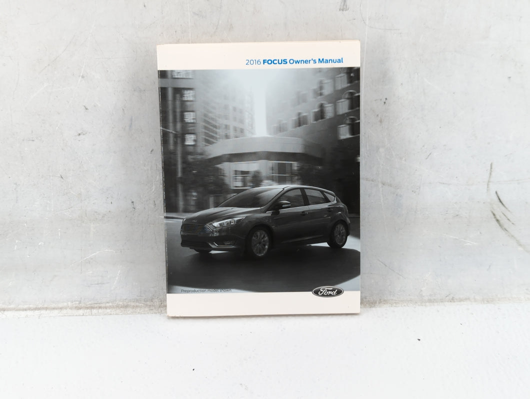 2016 Ford Focus Owners Manual Book Guide OEM Used Auto Parts