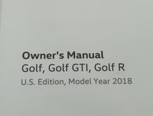 2017 Volkswagen Gti Owners Manual Book Guide OEM Used Auto Parts