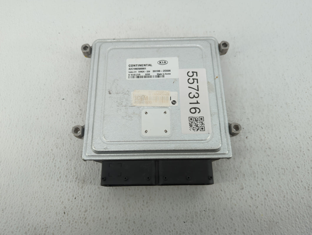 2019-2021 Kia Forte PCM Engine Control Computer ECU ECM PCU OEM P/N:39199-2E036 Fits Fits 2019 2020 2021 OEM Used Auto Parts