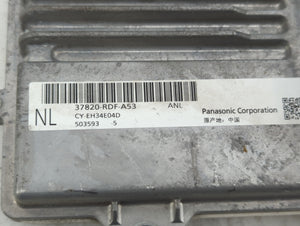 2015-2016 Acura Tlx PCM Engine Control Computer ECU ECM PCU OEM P/N:37820-RDF-A53 Fits Fits 2015 2016 OEM Used Auto Parts