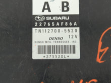 2014 Subaru Legacy PCM Engine Control Computer ECU ECM PCU OEM P/N:22765AF86A Fits OEM Used Auto Parts