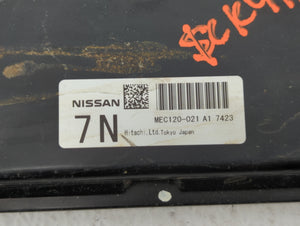 2007 Nissan Altima PCM Engine Control Computer ECU ECM PCU OEM P/N:MEC120-020 F1 MEC120-010 F1, MEC120-021 A1 Fits OEM Used Auto Parts