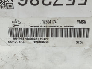 2006 Cadillac Dts PCM Engine Control Computer ECU ECM PCU OEM P/N:12604174 Fits OEM Used Auto Parts