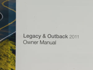 2011 Subaru Legacy Owners Manual Book Guide OEM Used Auto Parts