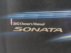 2012 Hyundai Sonata Owners Manual Book Guide P/N:A3SO-EU15A OEM Used Auto Parts