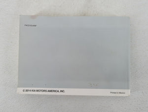 2015 Kia Optima Owners Manual Book Guide P/N:F4C0-EU4NF OEM Used Auto Parts