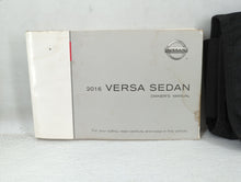 2016 Nissan Versa Owners Manual Book Guide P/N:OM16EM ON17U0 OEM Used Auto Parts