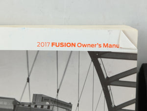 2017 Ford Fusion Owners Manual Book Guide P/N:HE5J 19A321 AB OEM Used Auto Parts