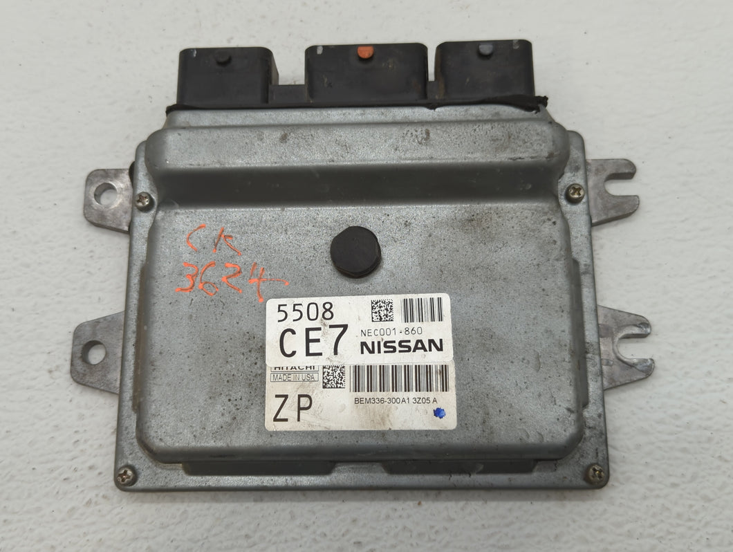 2014-2017 Nissan Versa PCM Engine Control Computer ECU ECM PCU OEM P/N:NEC001-860 Fits Fits 2014 2015 2016 2017 OEM Used Auto Parts