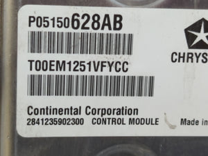 2011 Chrysler 200 PCM Engine Control Computer ECU ECM PCU OEM P/N:P05150628AB P68057013AF Fits OEM Used Auto Parts