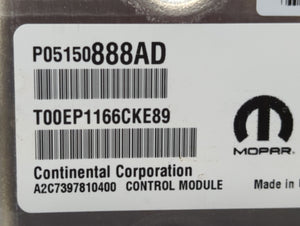 2017 Chrysler Pacifica PCM Engine Control Computer ECU ECM PCU OEM P/N:P05150888AD Fits OEM Used Auto Parts