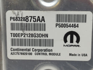 2019 Jeep Cherokee PCM Engine Control Computer ECU ECM PCU OEM P/N:P68328875AA P68405801AF Fits OEM Used Auto Parts