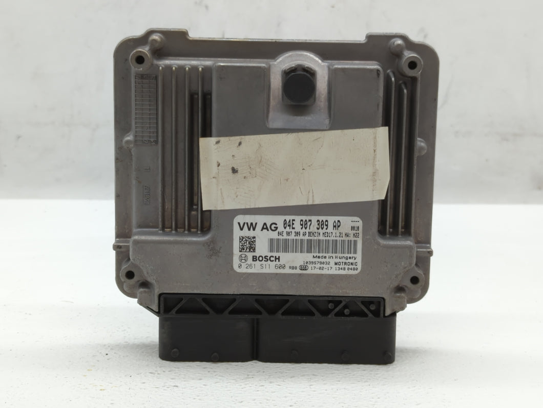 2016-2017 Volkswagen Jetta PCM Engine Control Computer ECU ECM PCU OEM P/N:04E 907 309 AP 04E 907 309 B Fits Fits 2016 2017 OEM Used Auto Parts