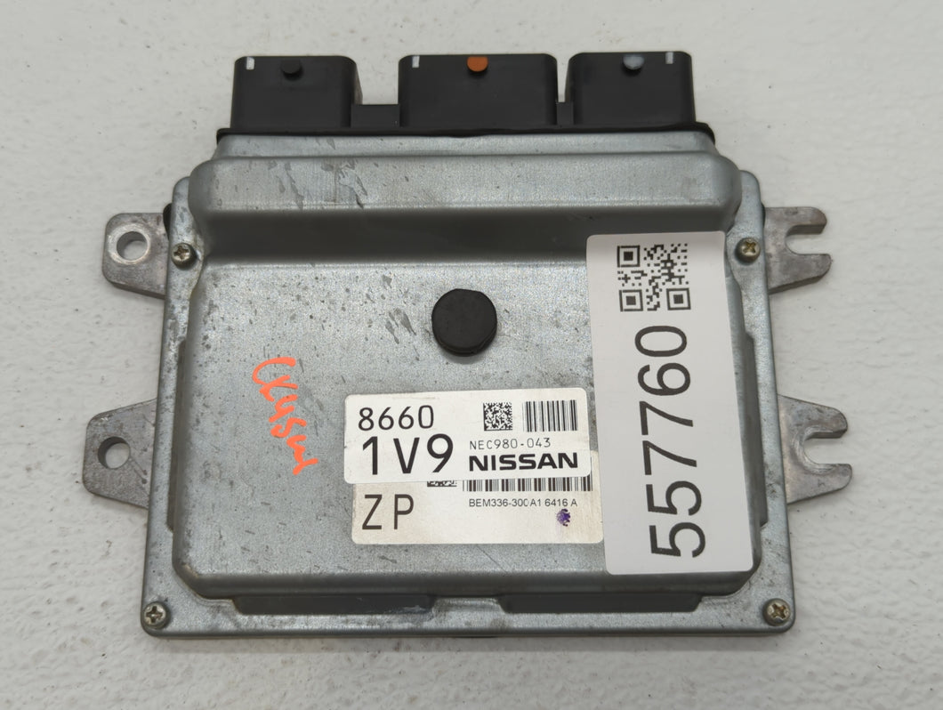 2014-2017 Nissan Versa PCM Engine Control Computer ECU ECM PCU OEM P/N:NEC980-043 Fits Fits 2014 2015 2016 2017 OEM Used Auto Parts