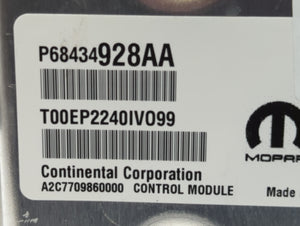 2020 Chrysler Voyager PCM Engine Control Computer ECU ECM PCU OEM P/N:P68443124AD P68434928AA Fits Fits 2018 2019 OEM Used Auto Parts