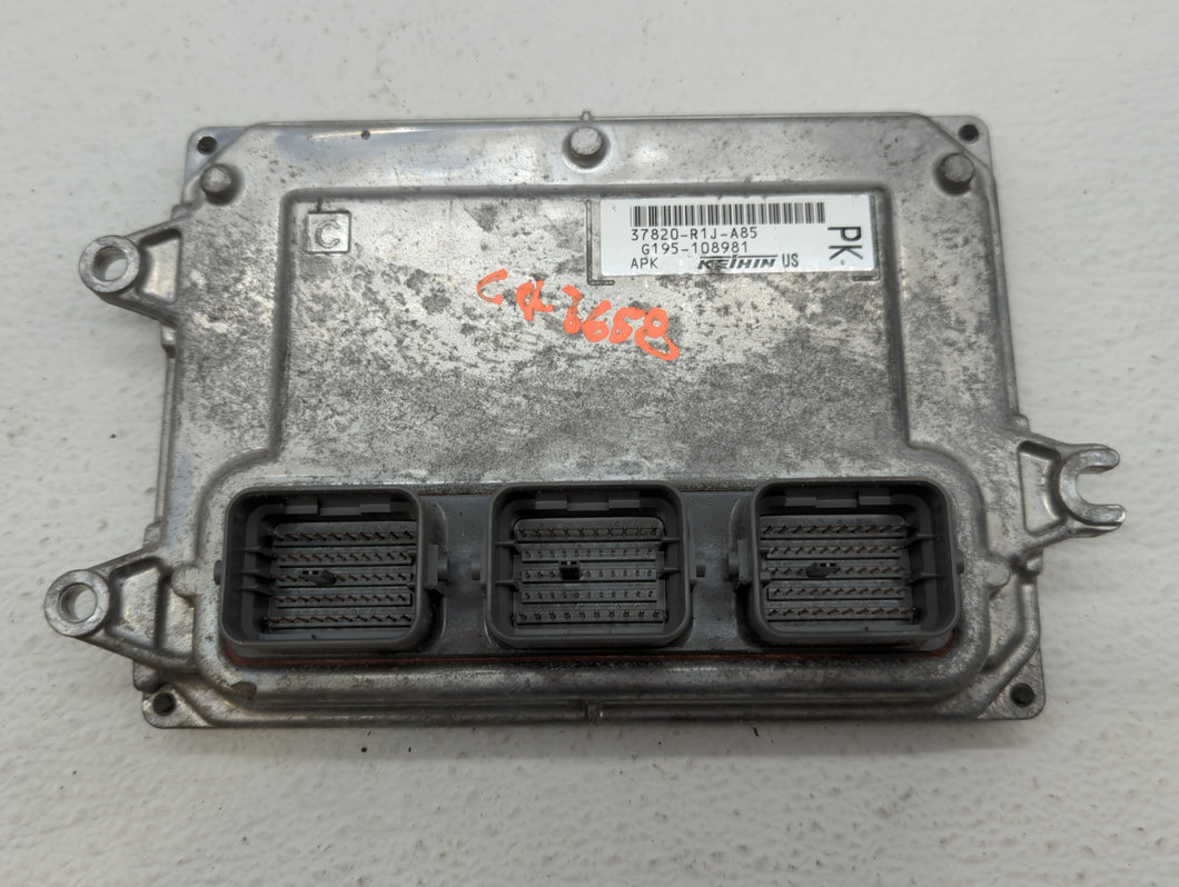 2014-2015 Honda Civic PCM Engine Control Computer ECU ECM PCU OEM P/N:37820-R1J-A85 Fits Fits 2014 2015 OEM Used Auto Parts