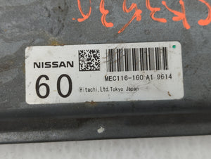 2009 Nissan Murano PCM Engine Control Computer ECU ECM PCU OEM P/N:MEC116-160 A1 Fits OEM Used Auto Parts