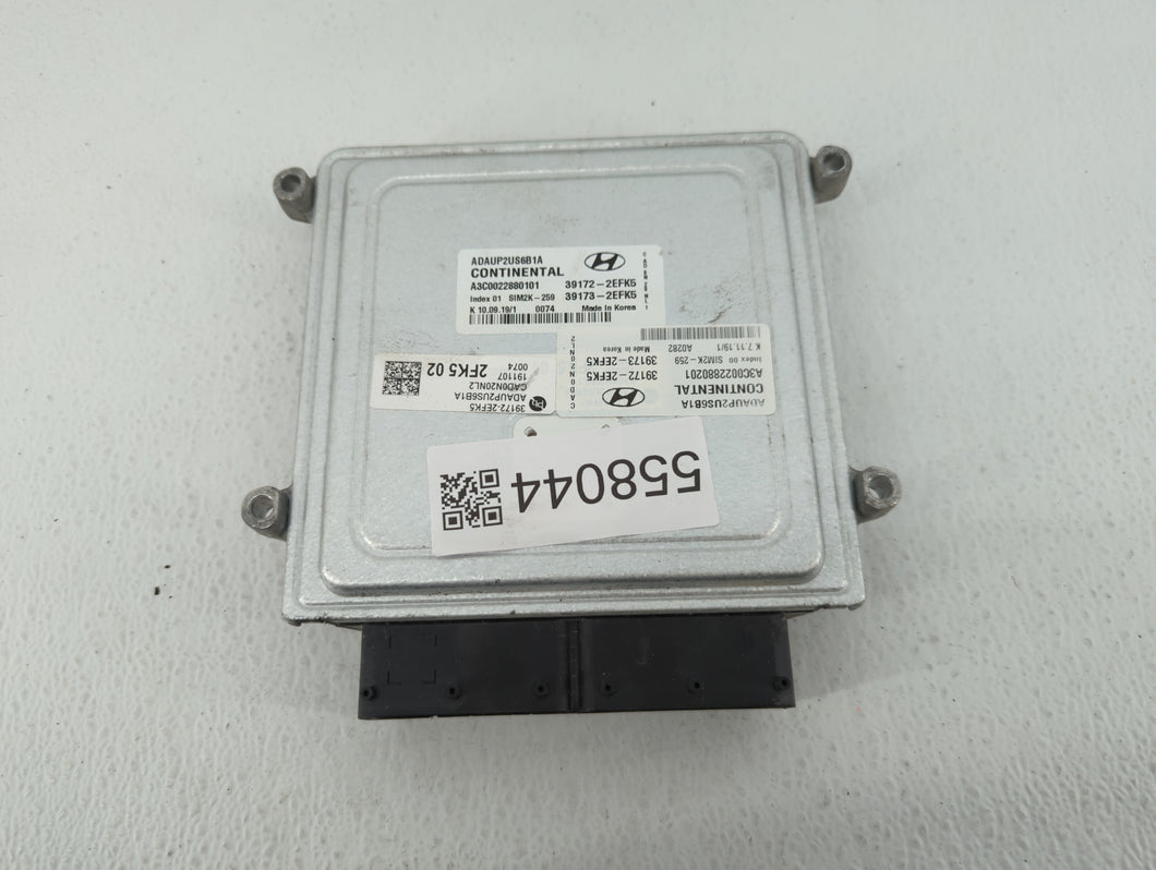 2020 Hyundai Elantra PCM Engine Control Computer ECU ECM PCU OEM P/N:39172-2EFK5 39173-2EFK5 Fits OEM Used Auto Parts