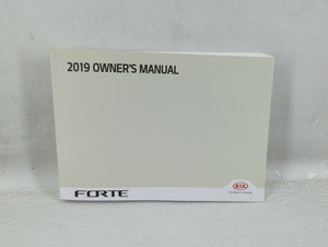 2019 Kia Forte Owners Manual Book Guide P/N:DLS4-EU87A OEM Used Auto Parts