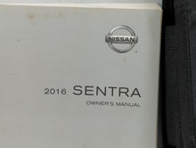 2016 Nissan Sentra Owners Manual Book Guide P/N:OM16EM 0B17U1 OEM Used Auto Parts