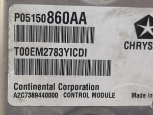 2014 Dodge Avenger PCM Engine Control Computer ECU ECM PCU OEM P/N:P68205110AE P05150860AA, P68205110AD, P68205111AE Fits OEM Used Auto Parts