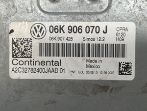 2014 Volkswagen Passat PCM Engine Control Computer ECU ECM PCU OEM P/N:06K 907 425 C 06K 907 425, 06K 906 070 J Fits OEM Used Auto Parts