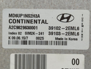 2014-2016 Hyundai Elantra PCM Engine Control Computer ECU ECM PCU OEM P/N:39102-2EML6 Fits Fits 2014 2015 2016 OEM Used Auto Parts