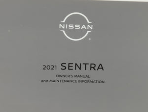 2021 Nissan Sentra Owners Manual Book Guide P/N:0M21EM 0B18U0 OEM Used Auto Parts