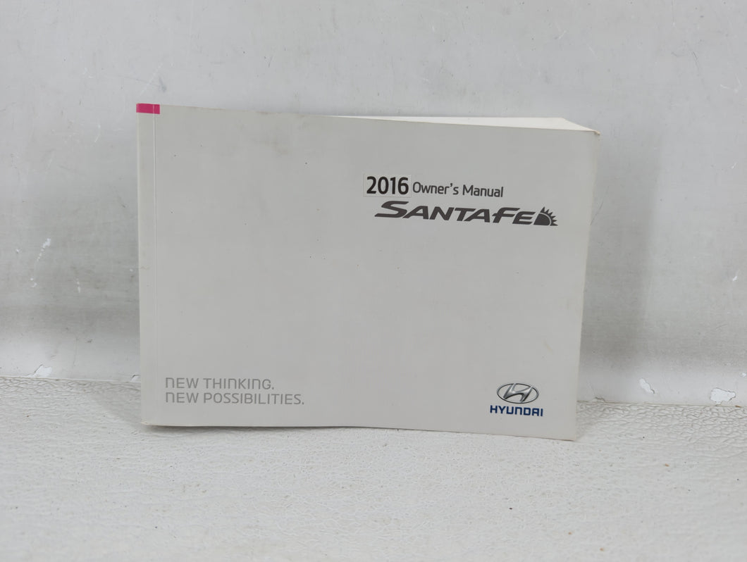 2016 Hyundai Santa Fe Owners Manual Book Guide P/N:FB80-EU51D OEM Used Auto Parts