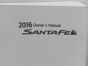 2016 Hyundai Santa Fe Owners Manual Book Guide P/N:FB80-EU51D OEM Used Auto Parts