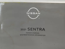 2021 Nissan Sentra Owners Manual Book Guide P/N:OM21EM 0B18U1 OEM Used Auto Parts