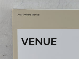 2020 Hyundai Venue Owners Manual Book Guide P/N:KSN0-EU9ND OEM Used Auto Parts