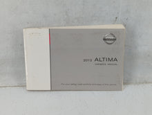 2012 Nissan Altima Owners Manual Book Guide P/N:OM2E 0L32U0 OEM Used Auto Parts