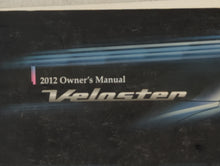 2012 Hyundai Veloster Owners Manual Book Guide P/N:A2VO-EU17B OEM Used Auto Parts