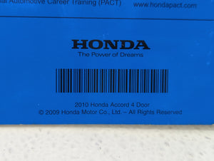 2010 Honda Accord Owners Manual Book Guide OEM Used Auto Parts