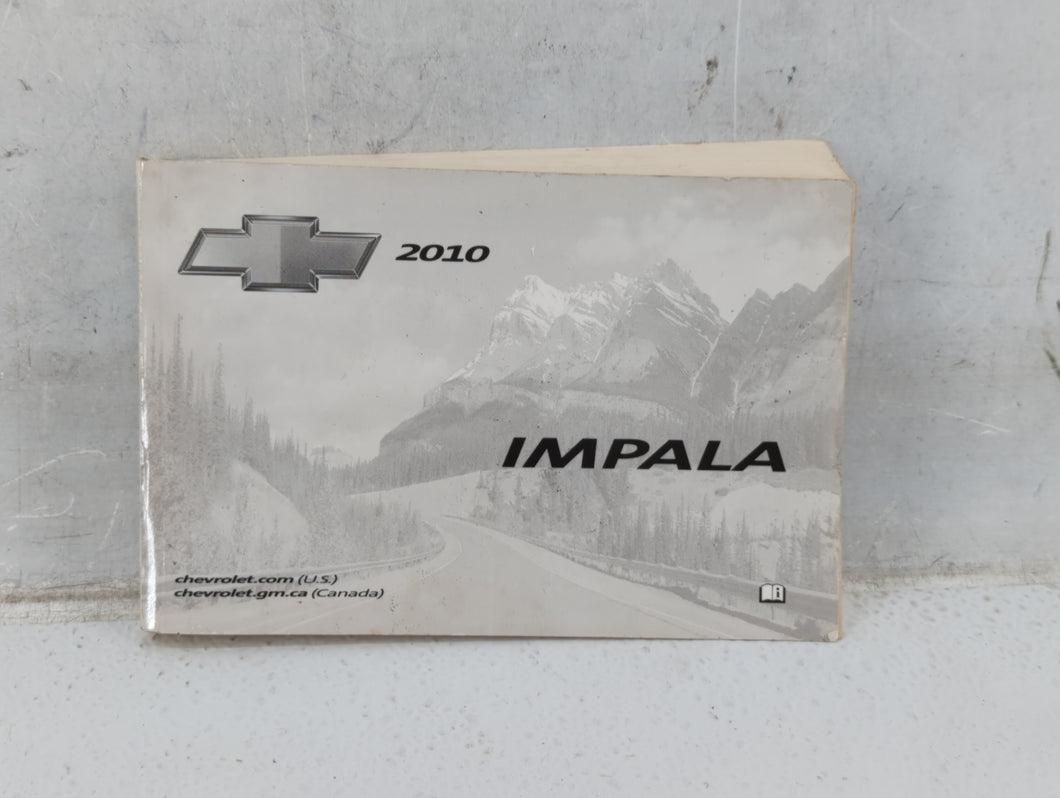 2010 Chevrolet Impala Owners Manual Book Guide P/N:25896384 B OEM Used Auto Parts