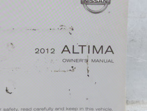 2012 Nissan Altima Owners Manual Book Guide P/N:OM2E 0L32U0 OEM Used Auto Parts