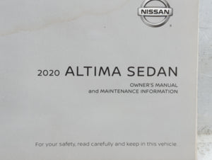 2020 Nissan Altima Owners Manual Book Guide P/N:OM20EA 0L34U2 OEM Used Auto Parts
