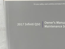 2017 Infiniti Q50 Owners Manual Book Guide P/N:OM17E0 0V37U0 OEM Used Auto Parts