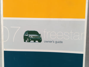 2007 Ford Freestar Owners Manual Book Guide P/N:7F2J-19A321-AA OEM Used Auto Parts