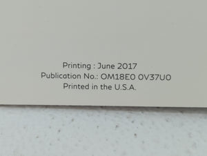 2018 Infiniti Q50 Owners Manual Book Guide P/N:OM18E0 0V37U0 OEM Used Auto Parts