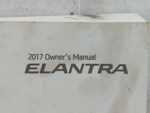 2017 Hyundai Elantra Owners Manual Book Guide P/N:HF20-EU63F OEM Used Auto Parts