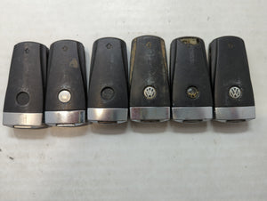 Lot of 6 Volkswagen Keyless Entry Remote Fob NBG009066T MIXED PART