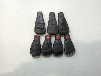 Lot of 7 Mercedes-Benz Keyless Entry Remote Fob MIXED FCC IDS MIXED PART