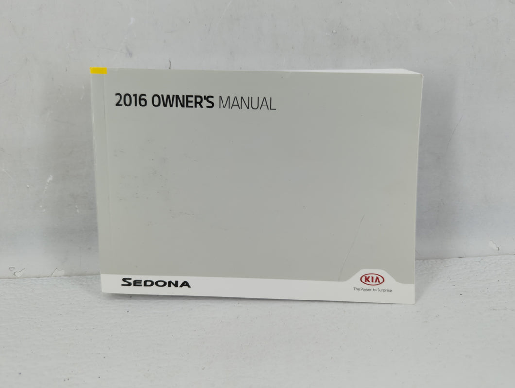 2016 Kia Sedona Owners Manual Book Guide P/N:GA90 EU59E OEM Used Auto Parts