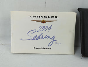 2004 Chrysler Sebring Owners Manual Book Guide P/N:MN144182 OEM Used Auto Parts