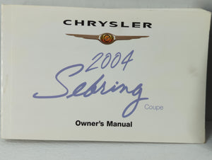 2004 Chrysler Sebring Owners Manual Book Guide P/N:MN144182 OEM Used Auto Parts